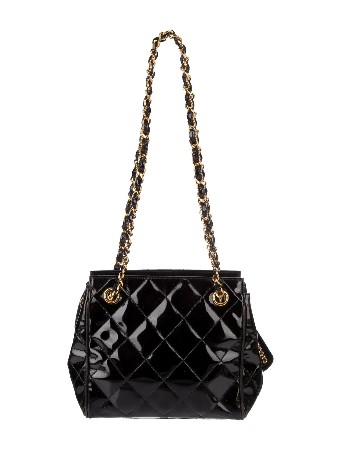 Petit fourre-tout matelassé verni