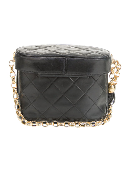 Quilted Tassel Bucket Bag