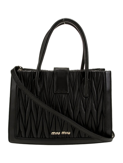 Leather Top Handle Bag