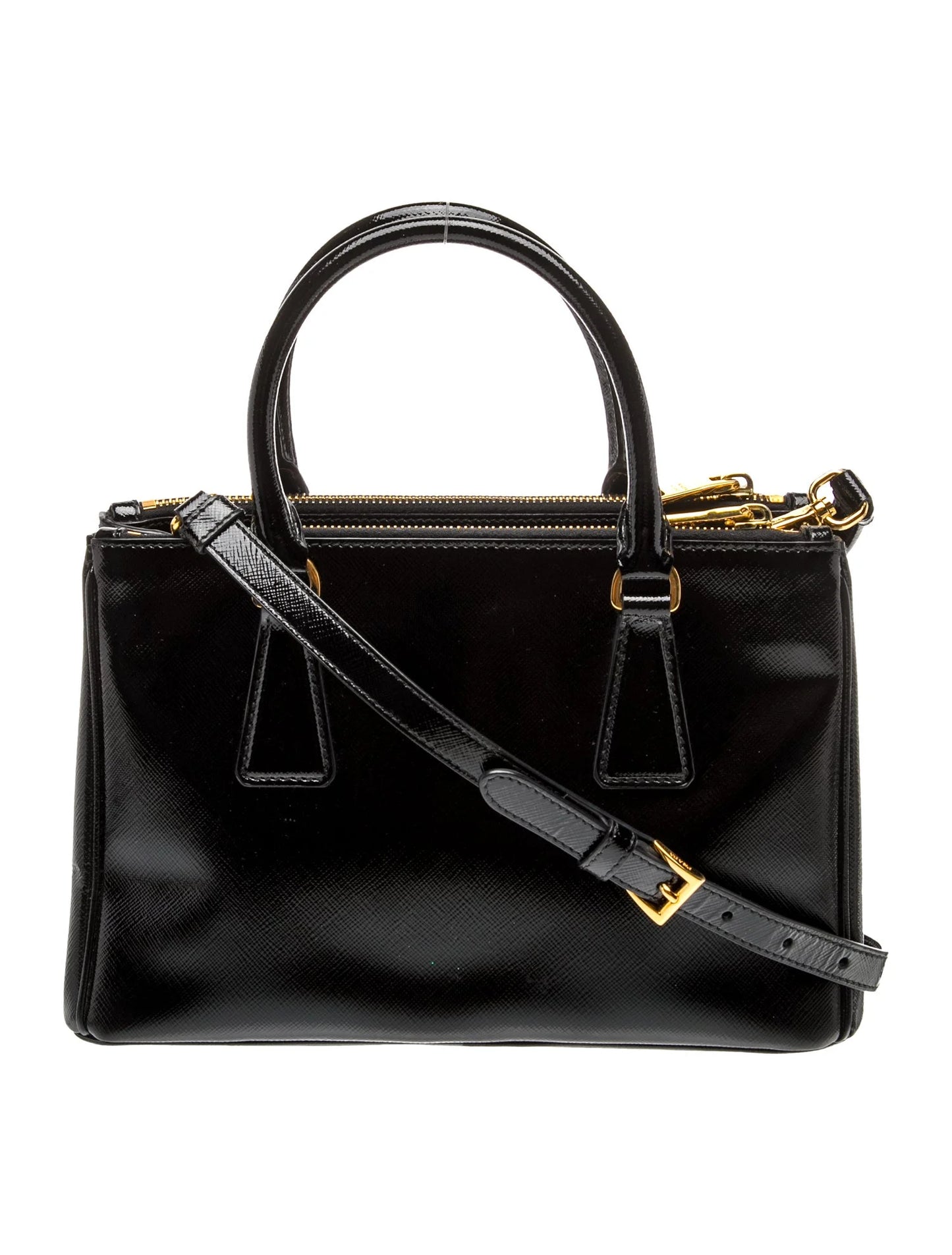 Saffiano Vernice Leather Top Handle Bag