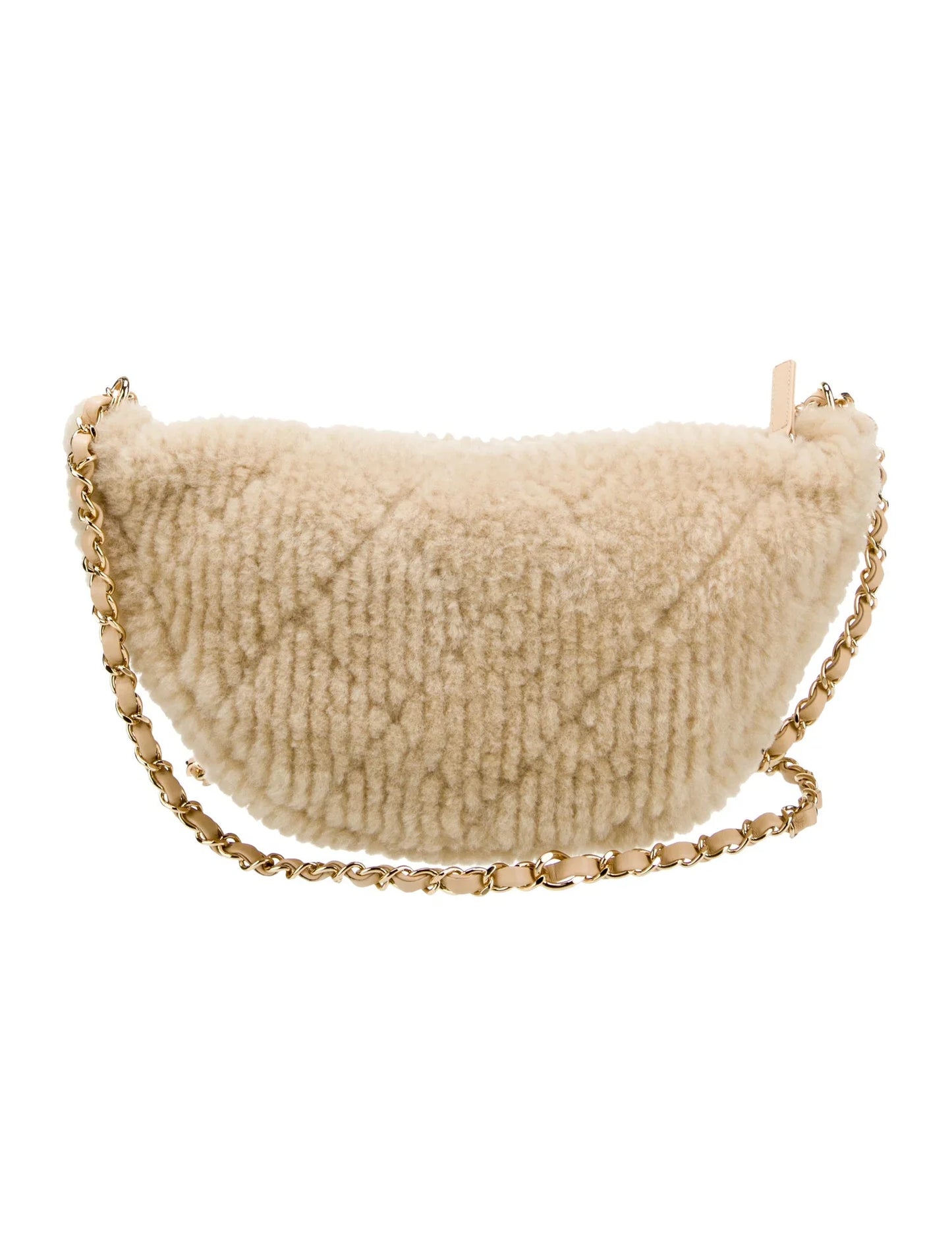 Sac hobo Coco Neige en peau lainée 2024