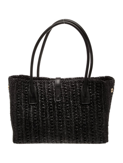 Signature Panier Raffia Shoulder Bag