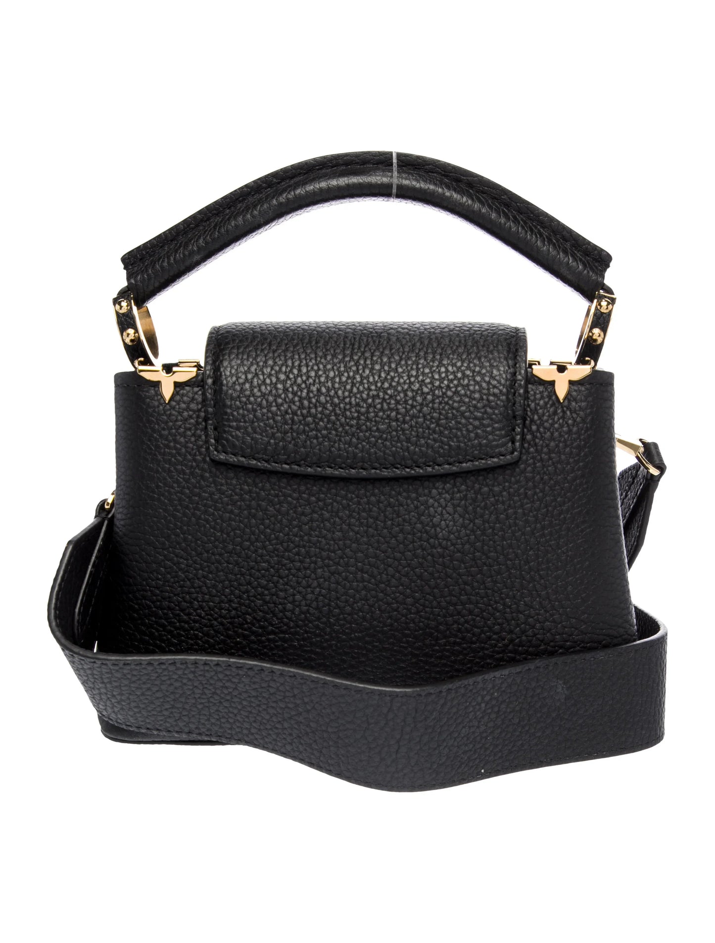 Capucines Mini en cuir Taurillon avec fleur