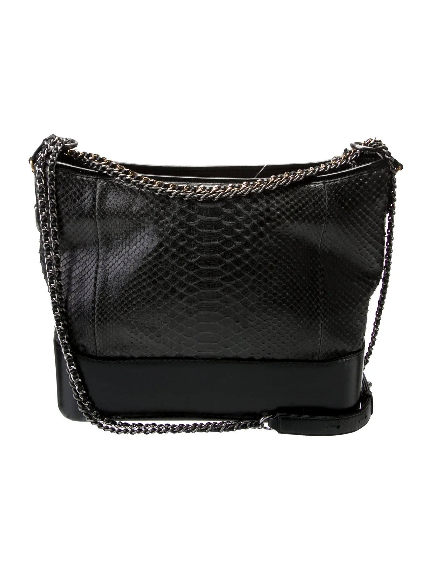 Bolso hobo Gabrielle grande de pitón