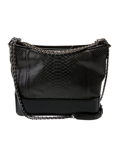 Bolso hobo Gabrielle grande de pitón