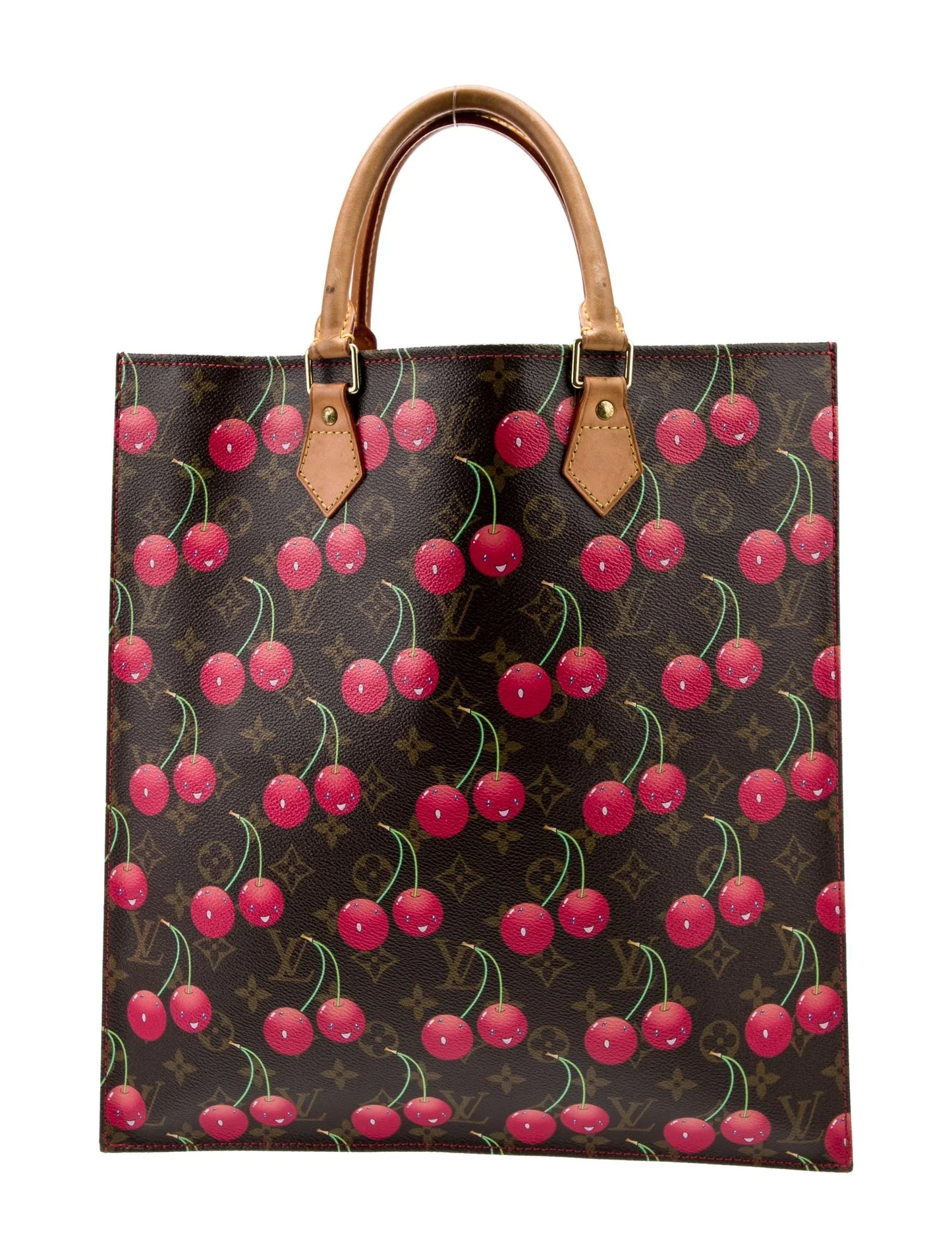 Sac Plat vintage Monogram Cerises
