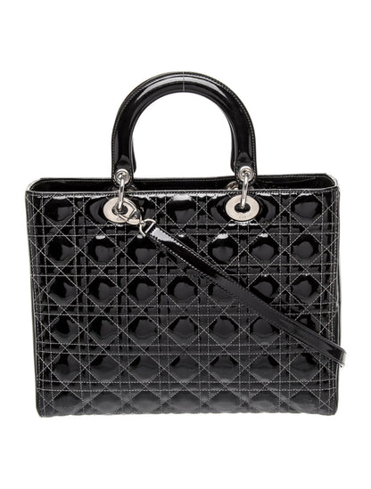 Patent Leather Top Handle Bag