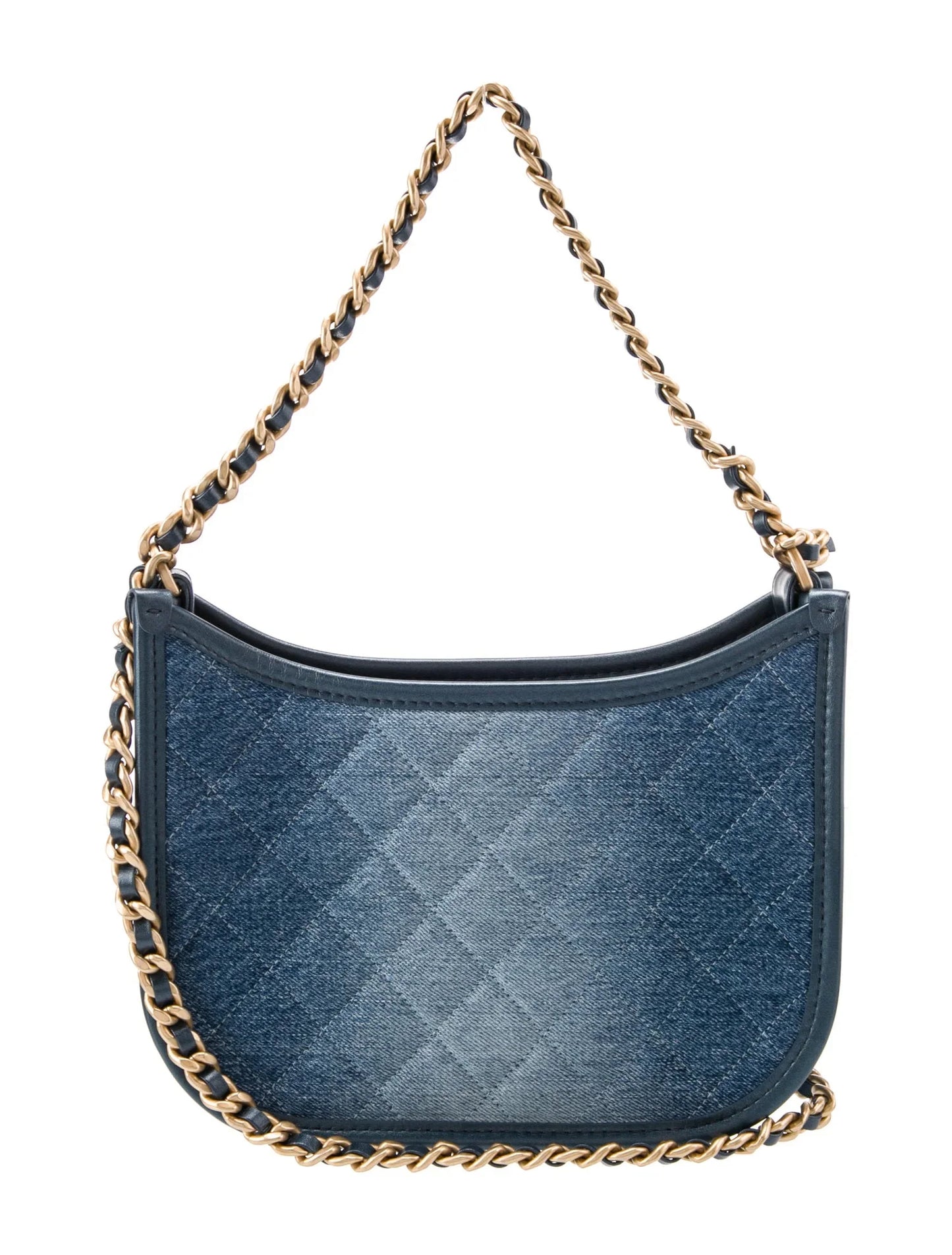 Bolso hobo Chanel de denim acolchado