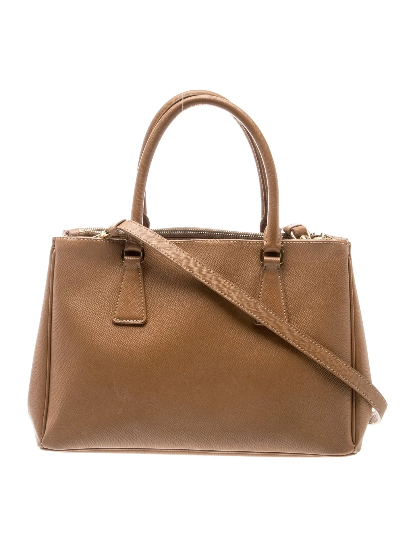 Saffiano Leather Galleria Double Zip Medium