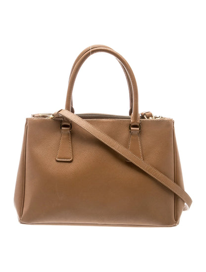 Saffiano Leather Galleria Double Zip Medium