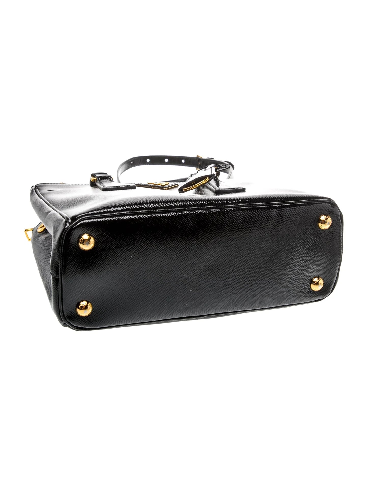 Saffiano Vernice Leather Top Handle Bag