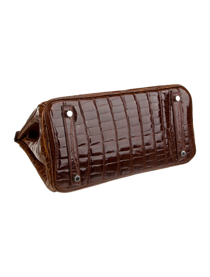 Birkin 30 de cocodrilo del Nilo brillante