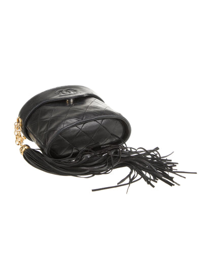 Quilted Tassel Bucket Bag