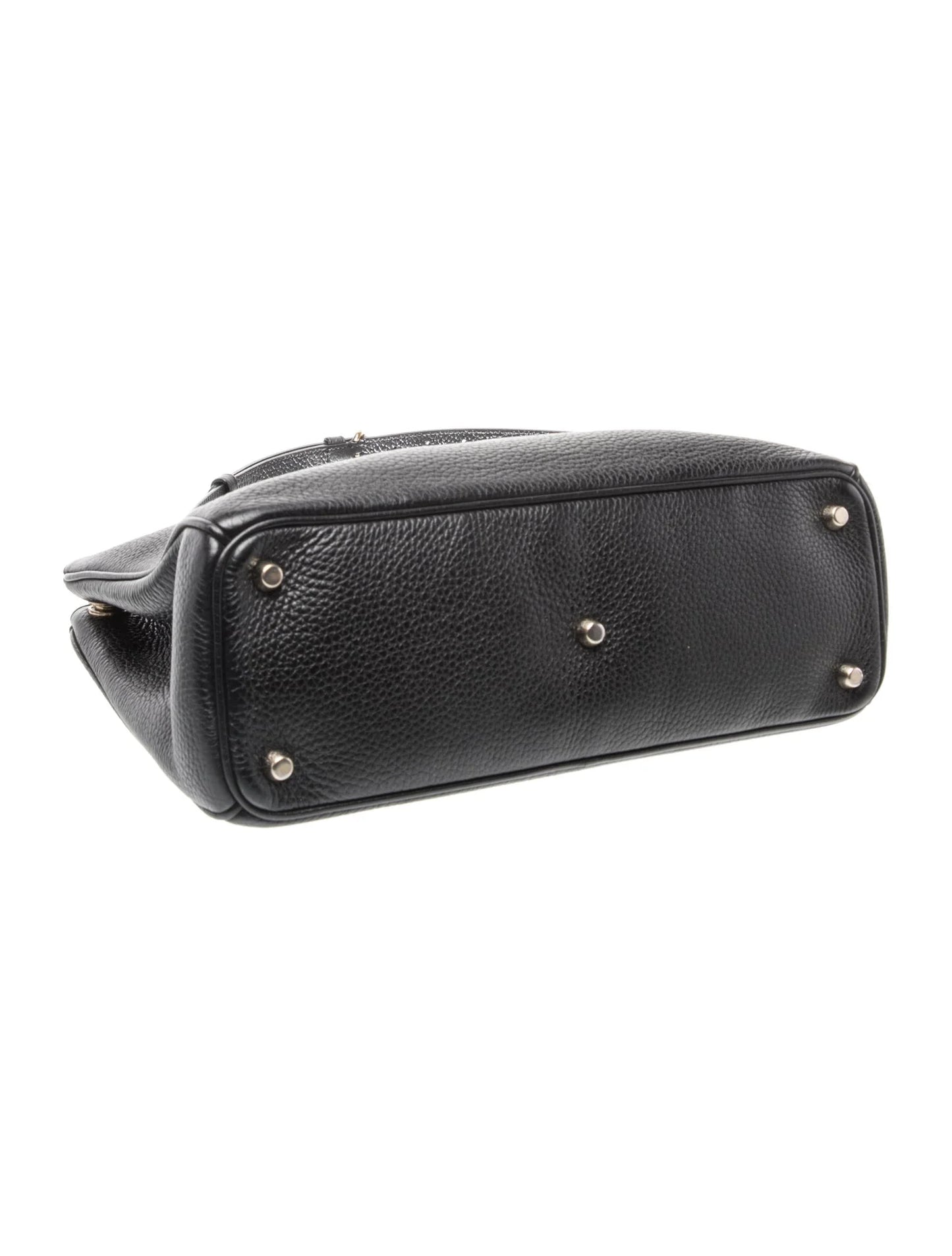 Leather Top Handle Bag Small