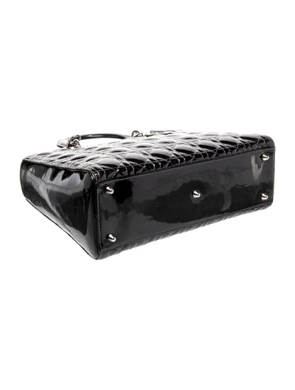 Patent Leather Top Handle Bag