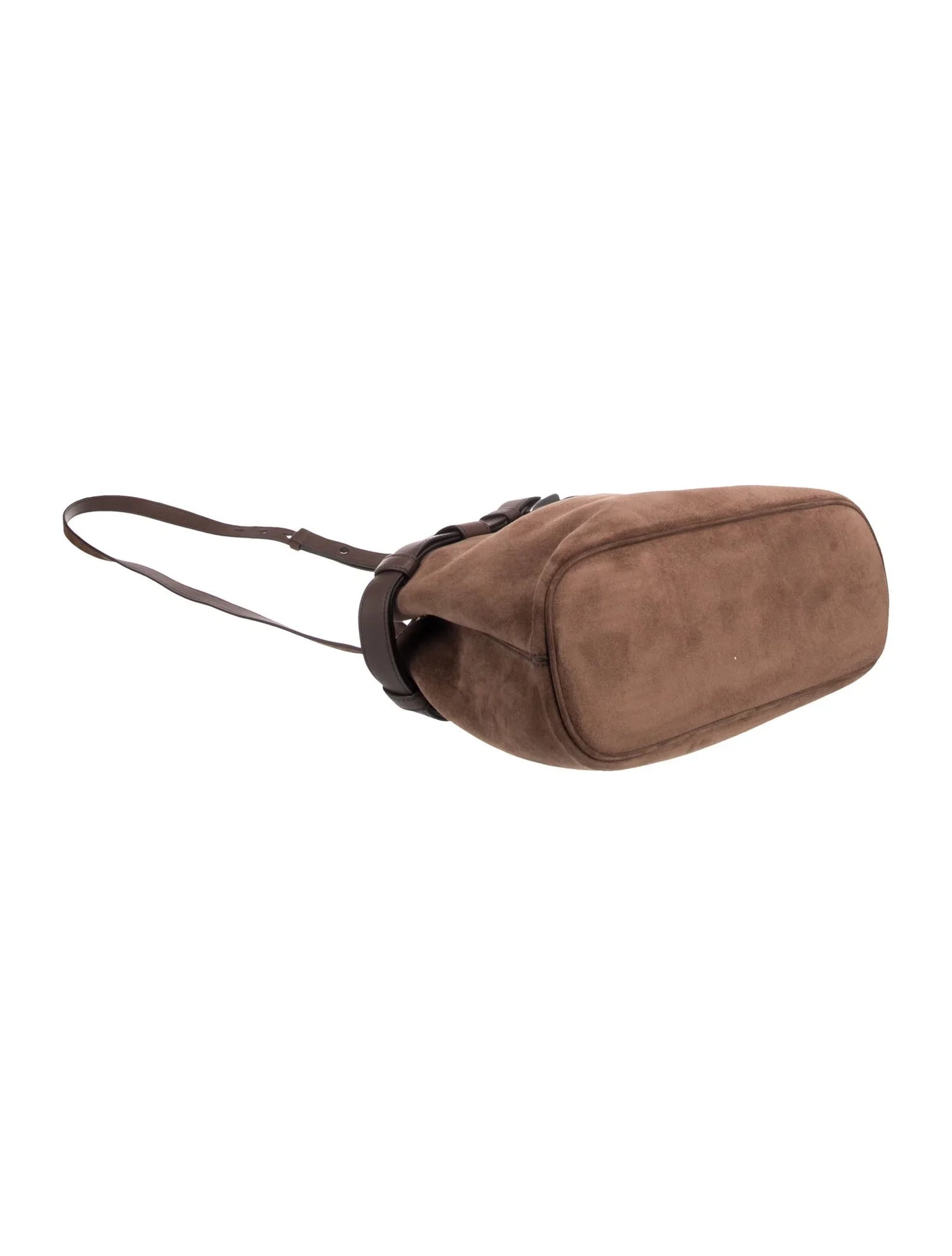 Scamosciato Suede Buckle Bag w/Belt Medium
