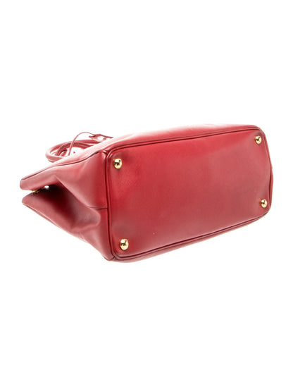 Saffiano Lux Leather Galleria Double Zip Large