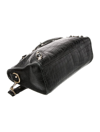 Sac City en cuir gaufré style motocross