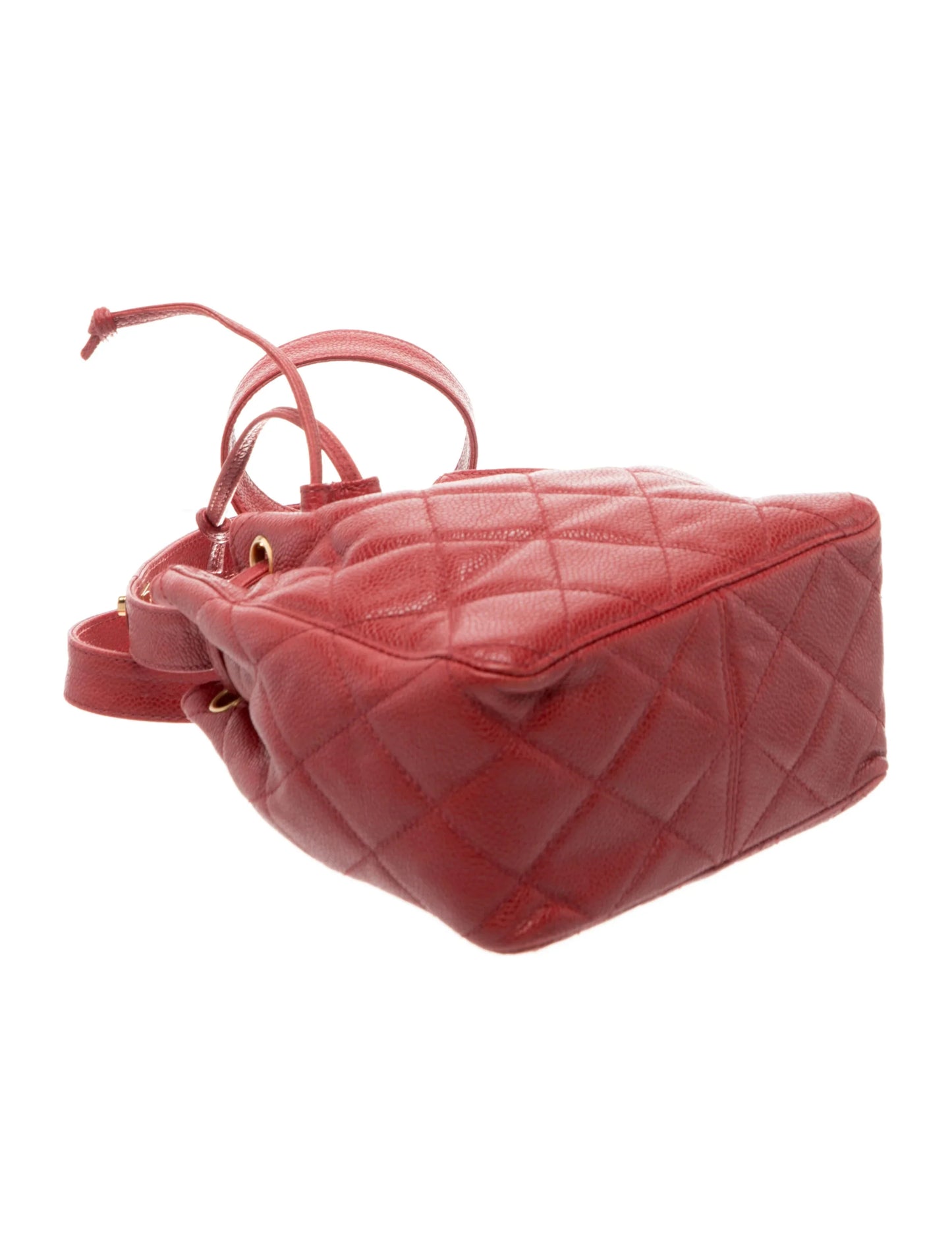 Quilted Caviar Bucket Bag