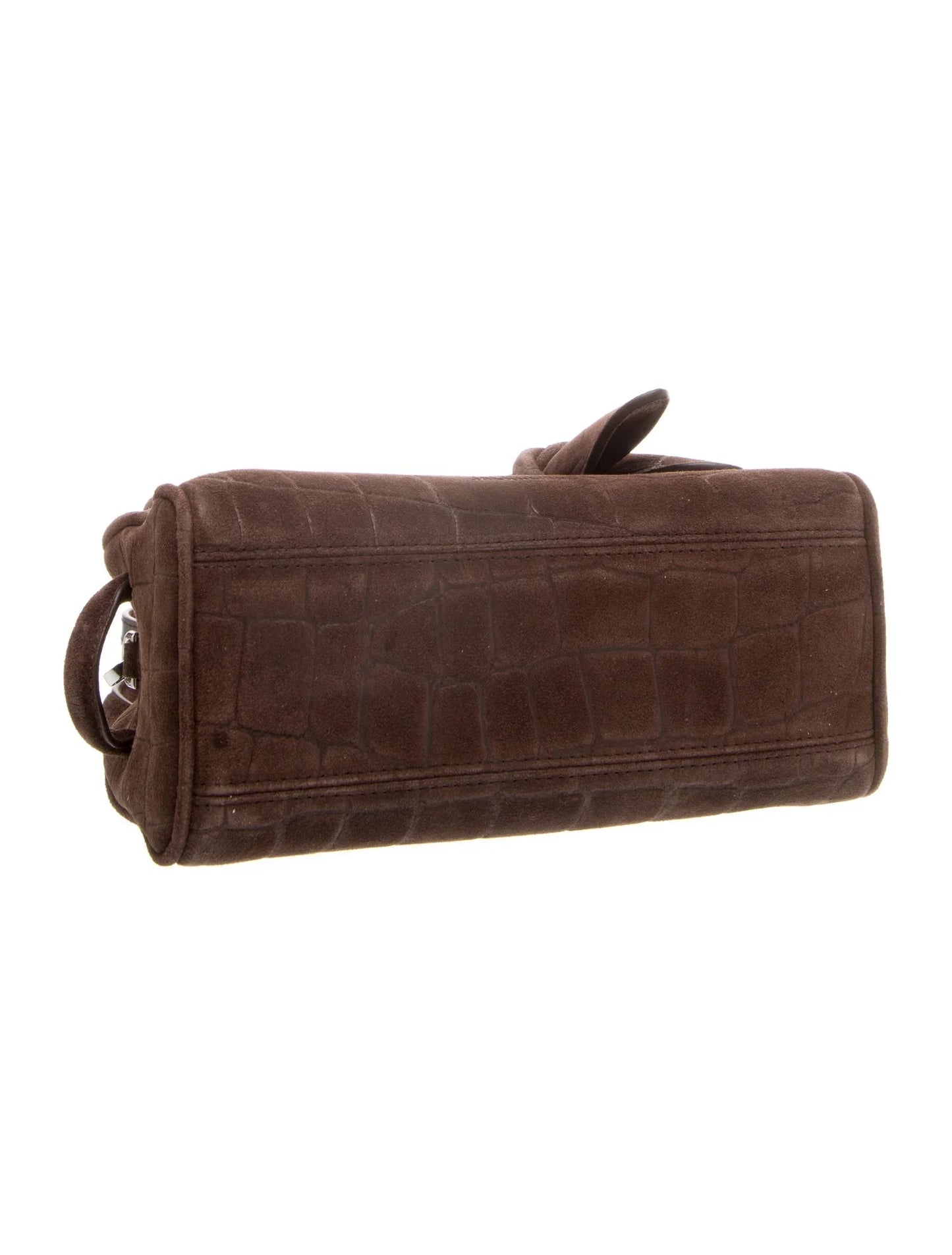 Suede Top Handle Bag