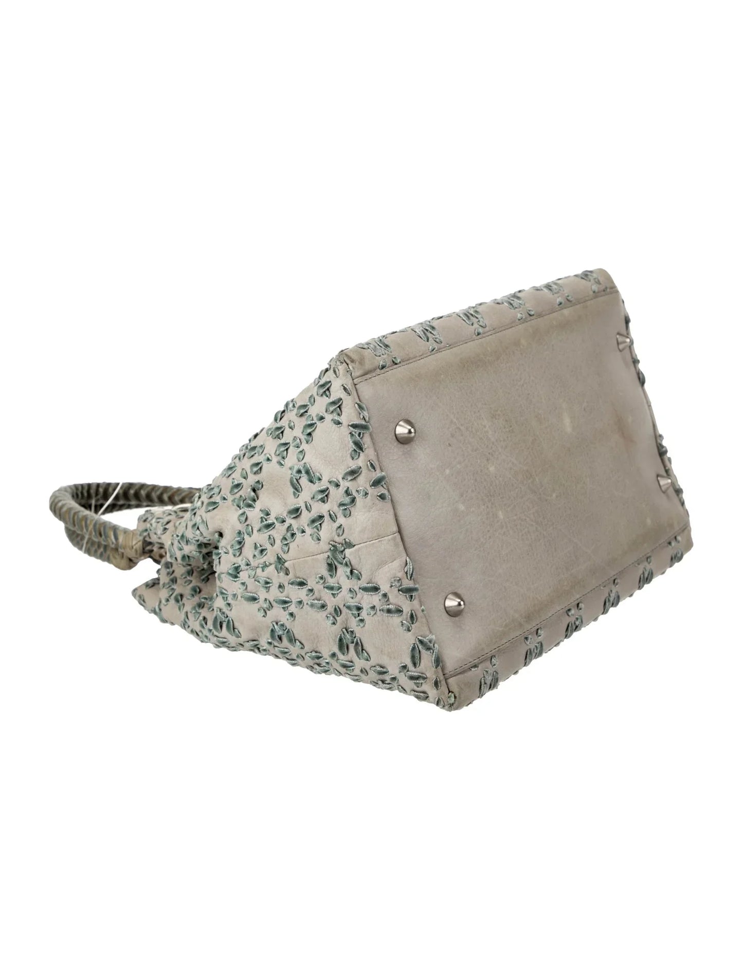 Sac à poignée supérieure Cannage avec dentelle cousue