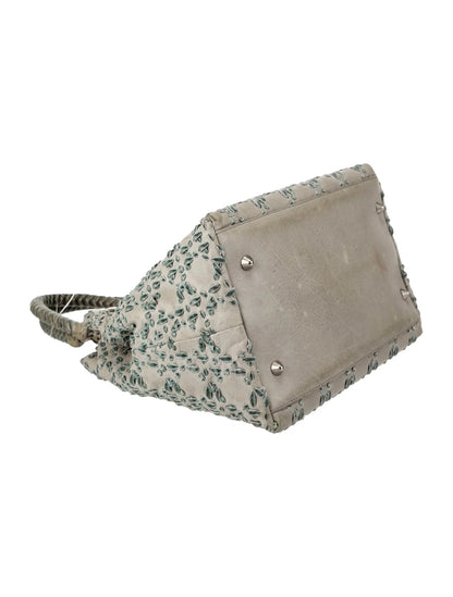 Sac à poignée supérieure Cannage avec dentelle cousue