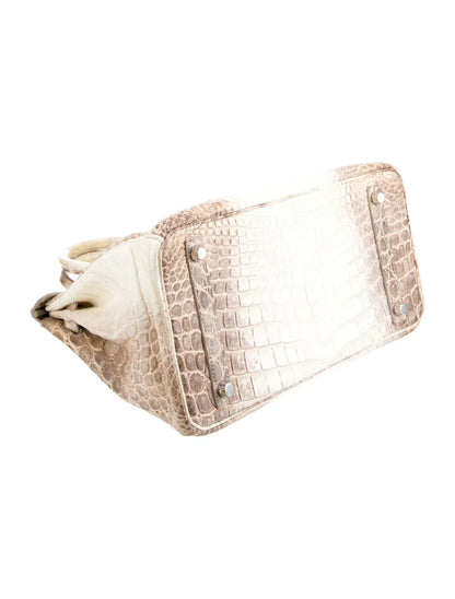 Cocodrilo Nilótico Mate 18K Diamante Himalayan Birkin 30