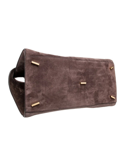 Suede Top Handle Bag Medium