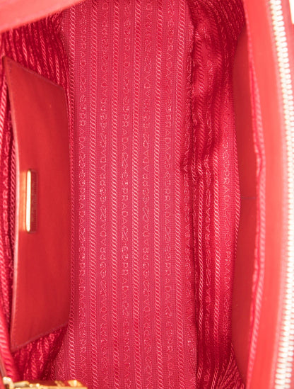 Saffiano Lux Leather Galleria Double Zip Large