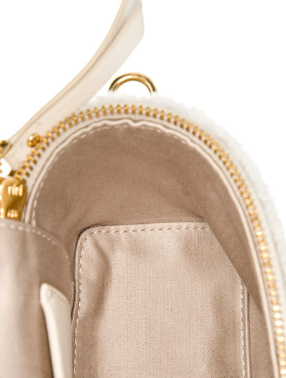 Shearling Top Handle Bag