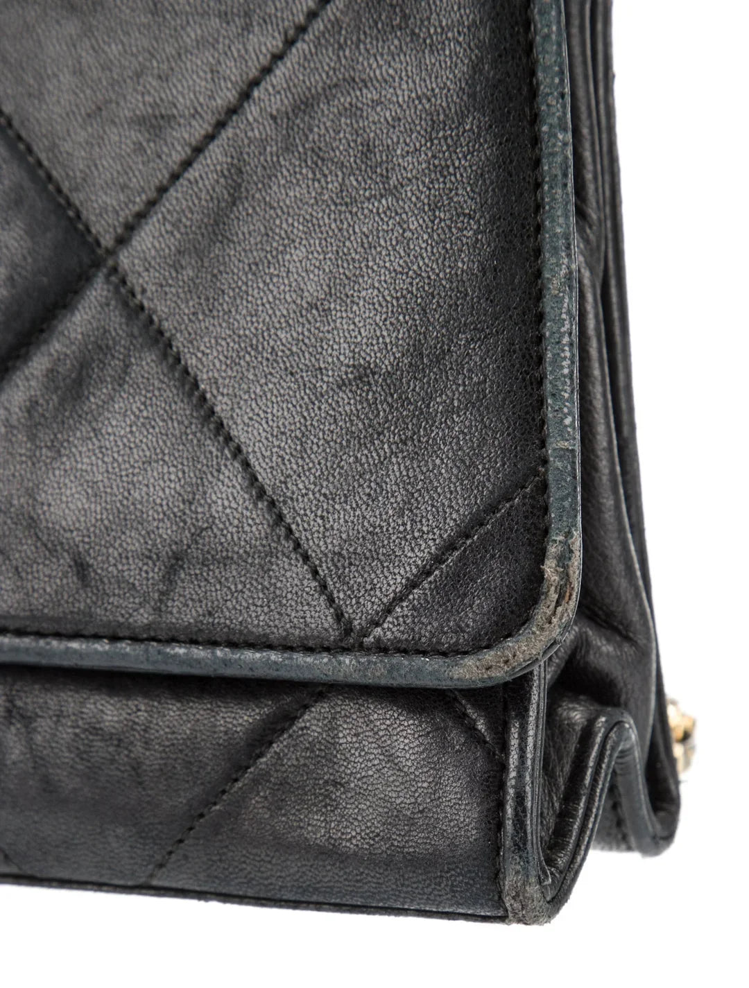 Diamond Stitch Flap Bag