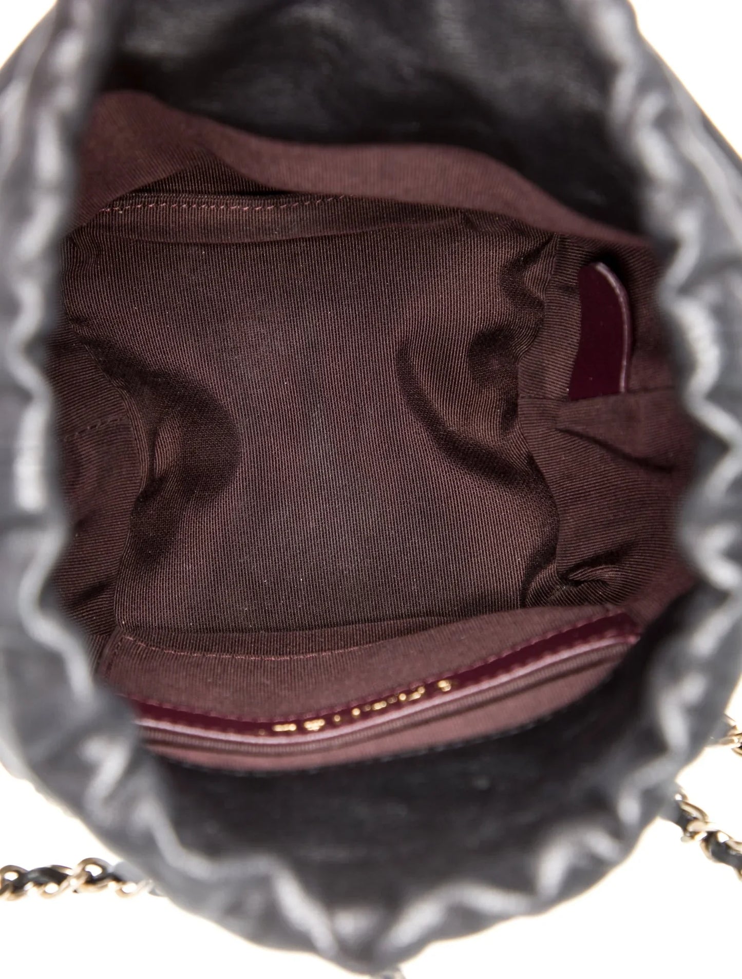 Chain Drawstring Bucket Bag