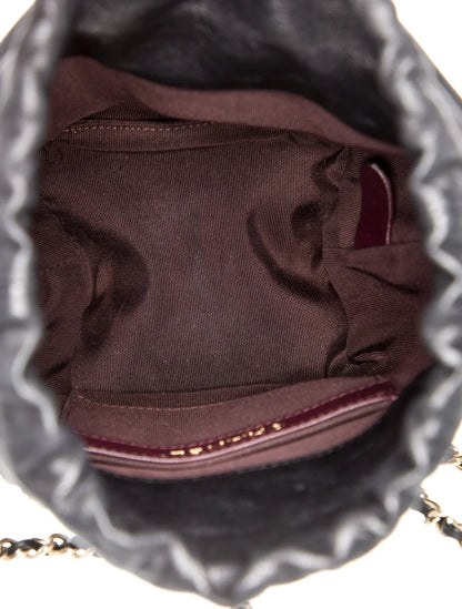 Chain Drawstring Bucket Bag