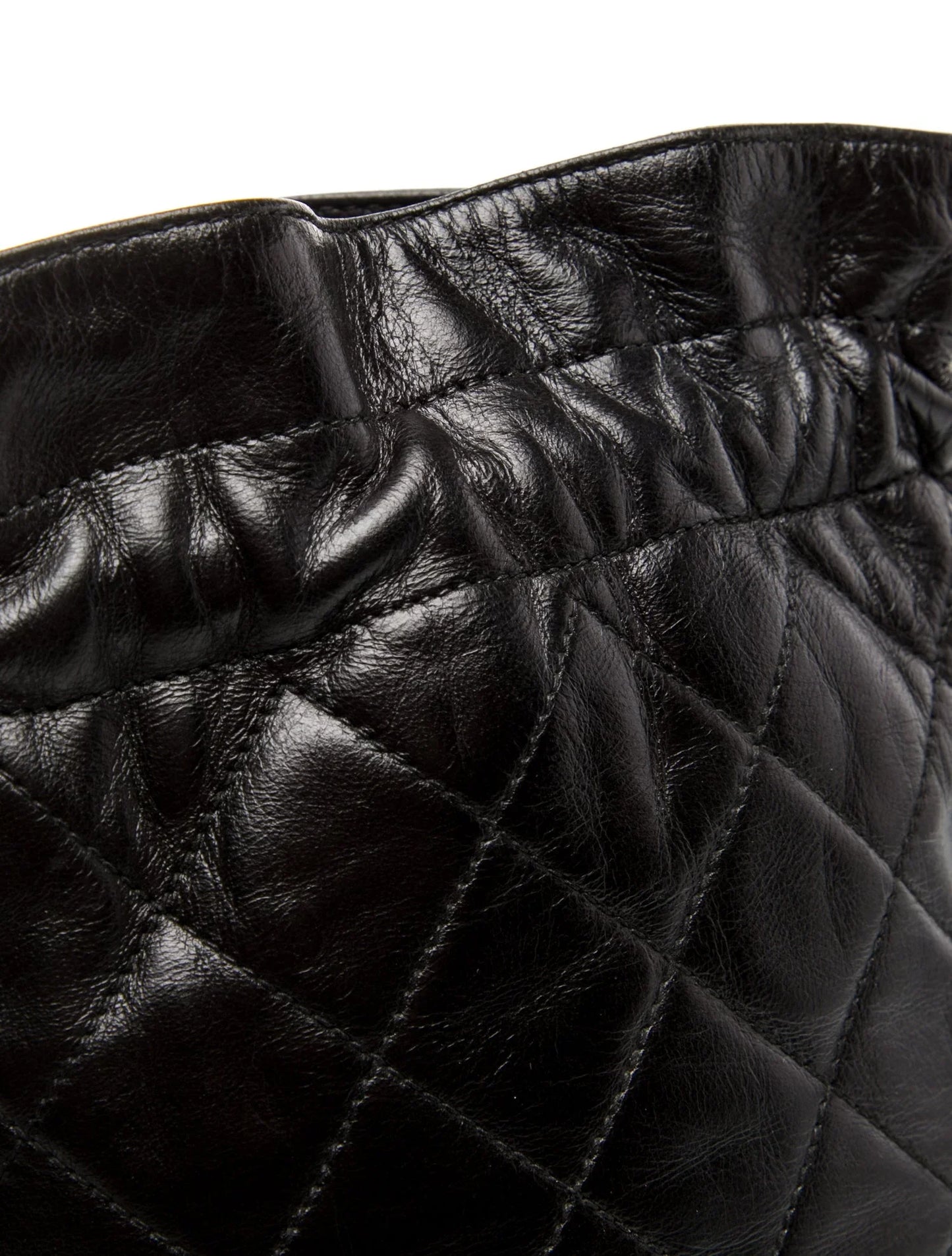 Quilted Tassel Bucket Bag