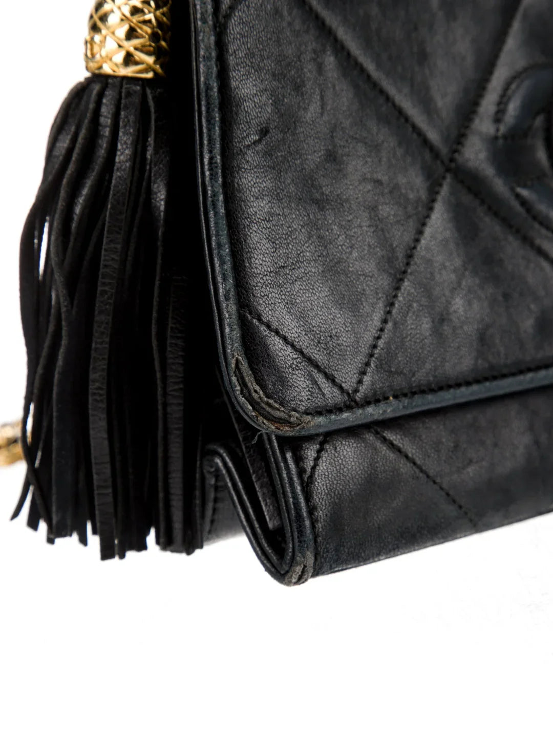 Diamond Stitch Flap Bag