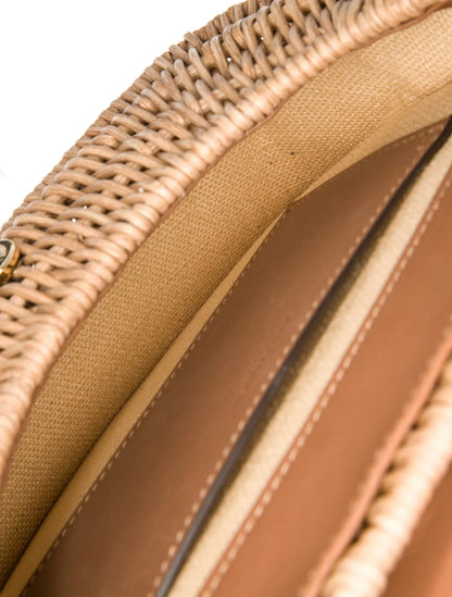 Leather Voltaire Leather- Trimmed Shoulder Bag Small 2025